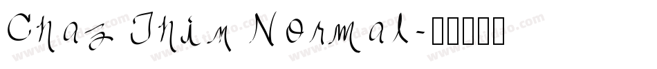 Chaz Thin Normal字体转换